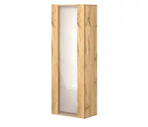 Vivaldi Závesná vitrína Vivien 40 cm s LED osvetlením dub Wotan