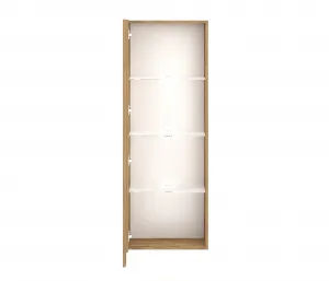 Vivaldi Závesná vitrína Vivien 40 cm s LED osvetlením dub Wotan