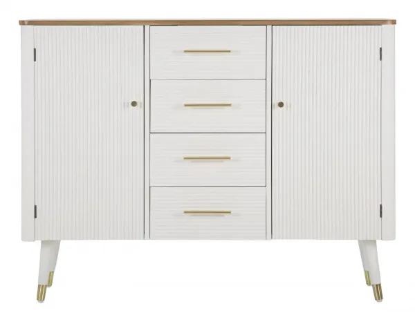Mauro Ferretti Komoda Matera 117 cm biela/hnedá