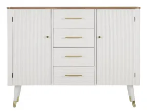 Mauro Ferretti Komoda Matera 117 cm biela/hnedá