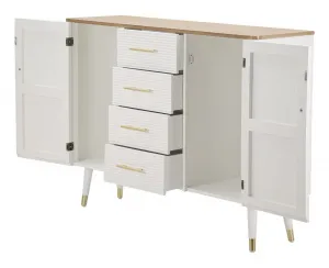 Mauro Ferretti Komoda Matera 117 cm biela/hnedá