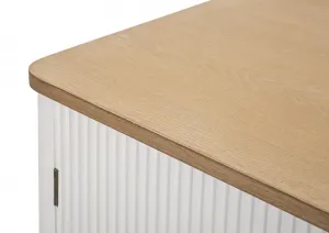 Mauro Ferretti Komoda Matera 117 cm biela/hnedá