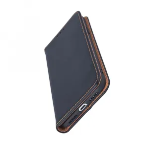 OEM Kožené puzdro pre Apple iPhone 17 Pro, Čierne
