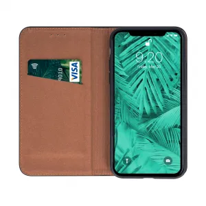 OEM Kožené puzdro pre Apple iPhone 17 Pro, Čierne