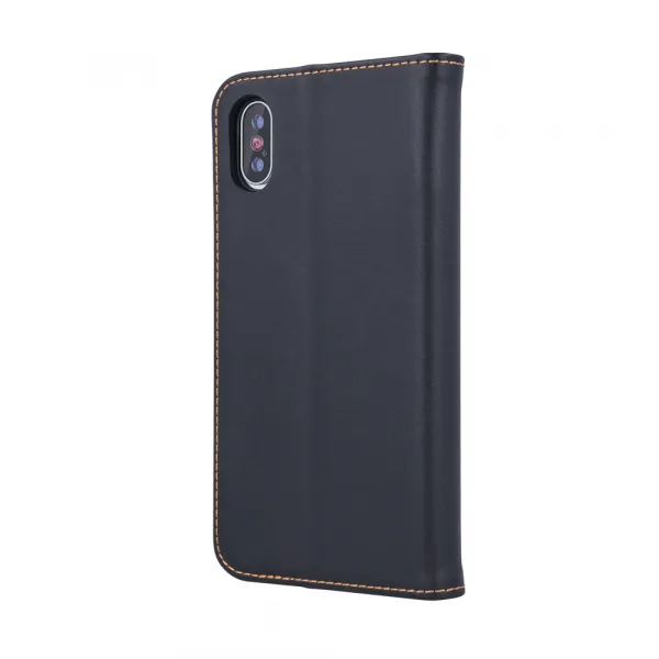 OEM Kožené puzdro pre Apple iPhone 17 Pro, Čierne