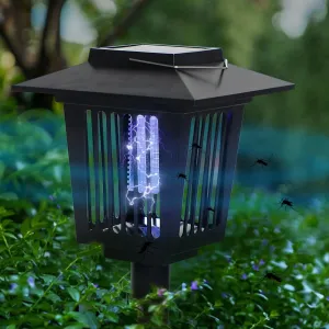 Bluegarden Solární LED lampa Borno 57 cm proti hmyzu černá