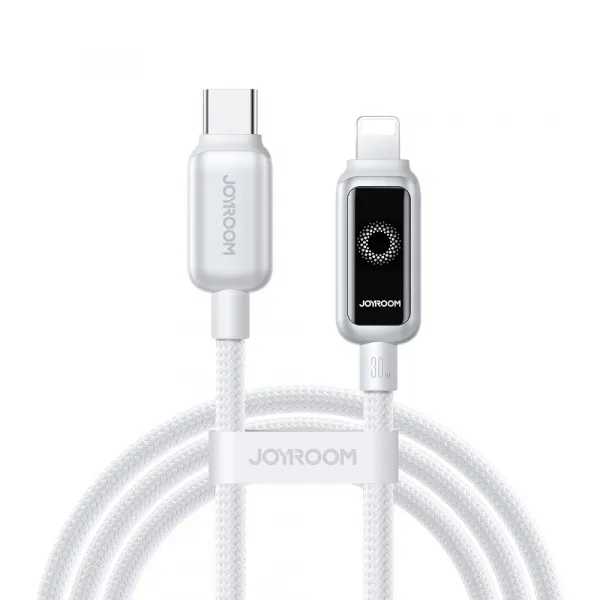 JOYROOM S-A55 StarFlight 30W Kábel USB-C / Lightning 1.2m biely