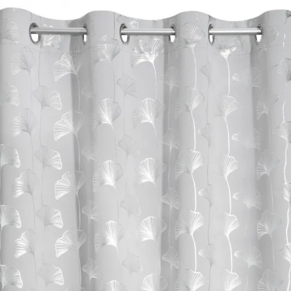 ElegantnézávesyvsvetlosivejfarbesostriebornoupotlačouDĺžka:250cm