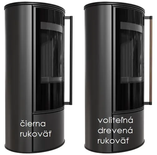 Kratki ERIK - krbové kachle - Rukoväť Drevená