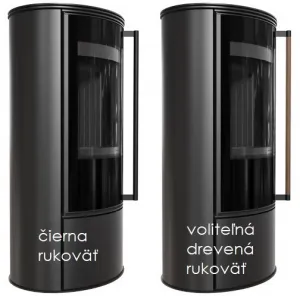Kratki ERIK - krbové kachle - Rukoväť Drevená