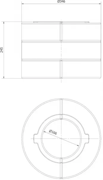 Kratki | Akumulačná betónová zostava pre krbové kachle KOZA/AB/ENYO/R/W, ROLLO/W AKU/B/6/3/V2