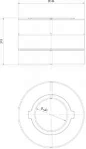 Kratki | Akumulačná betónová zostava pre krbové kachle KOZA/AB/ENYO/R/W, ROLLO/W AKU/B/6/3/V2