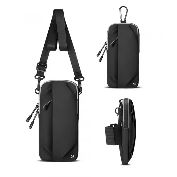 WOZINSKY WSDB-B Športové puzdro na rameno / taška BLACK