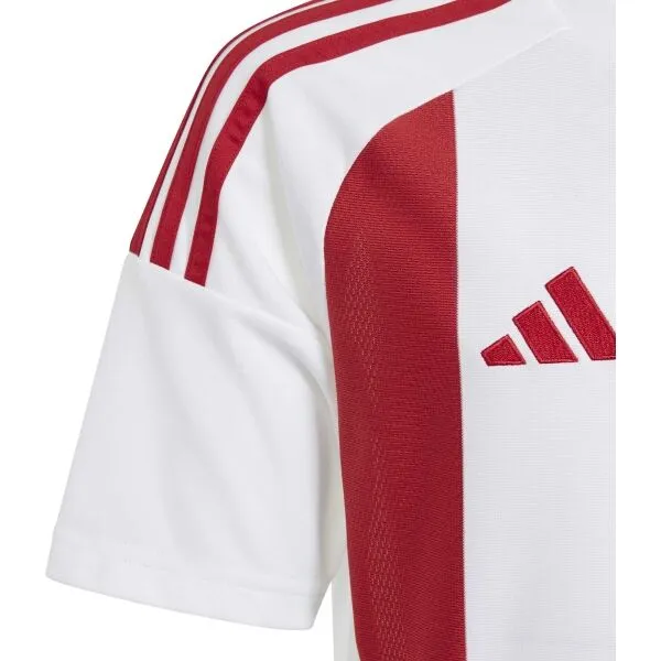adidas STRIPED 24 JERSEY Y Detské športové tričko, biela, veľkosť