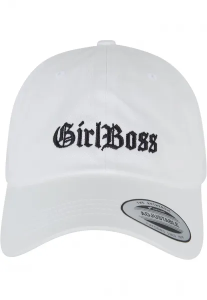 Girl Boss Dad Cap White