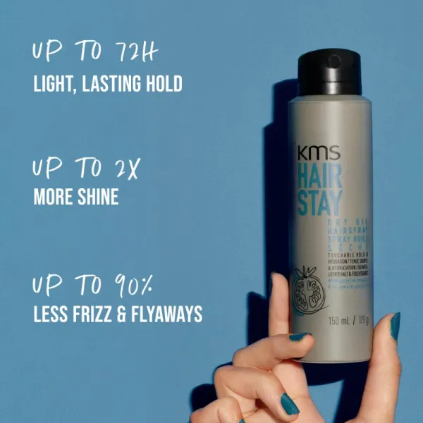 KMS Hair Stay Dry Oil Hairspray suchý olejový sprej s ľahkou fixáciou 75 ml