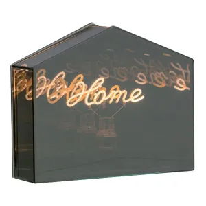 Skleněná dekorace Home, 18 x 15 cm