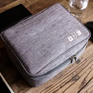 Livefy organizér na káble / elektroniku CableSafe, sivá