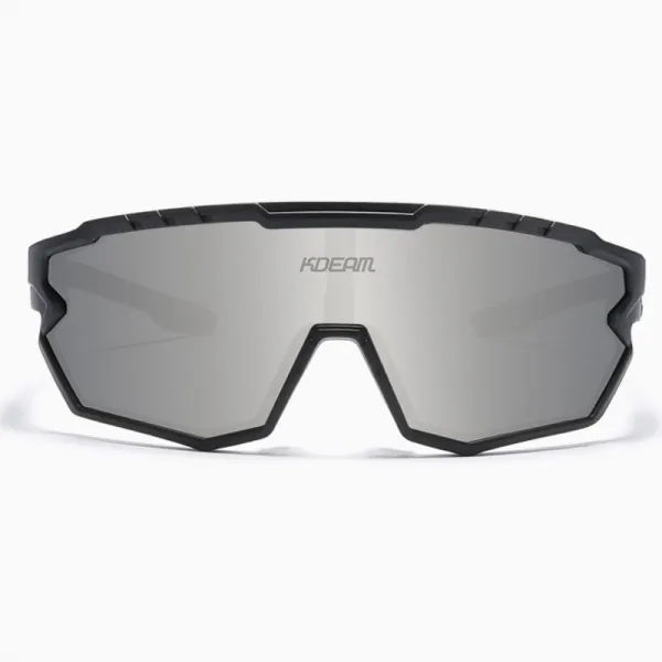 KDEAM Warren 06 cyklistické okuliare, Black / Silver