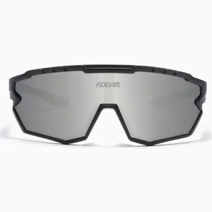 KDEAM Warren 06 cyklistické okuliare, Black / Silver