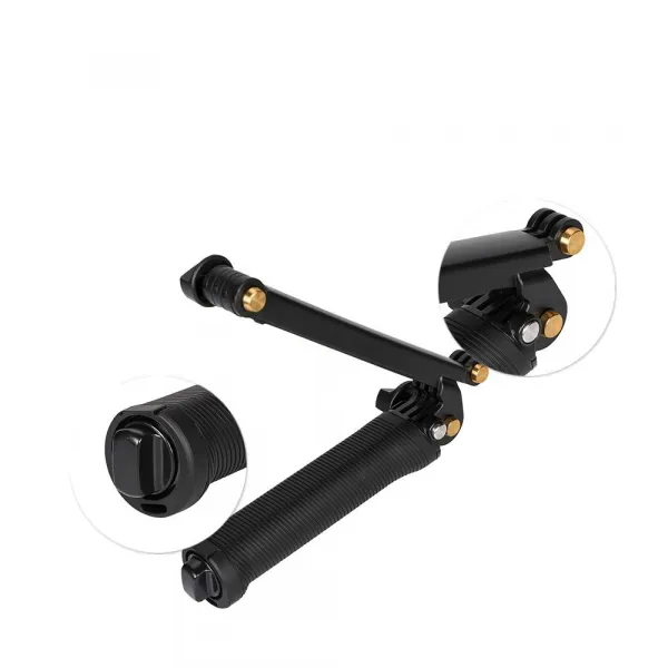 3 v 1 Monopod s statívom a držiakom na selfie - Čierna H31111