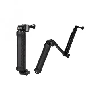3 v 1 Monopod s statívom a držiakom na selfie - Čierna H31111