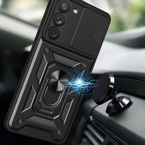 Hybrid Armor Camshield pre Samsung Galaxy A14 5G - Čierna H24900