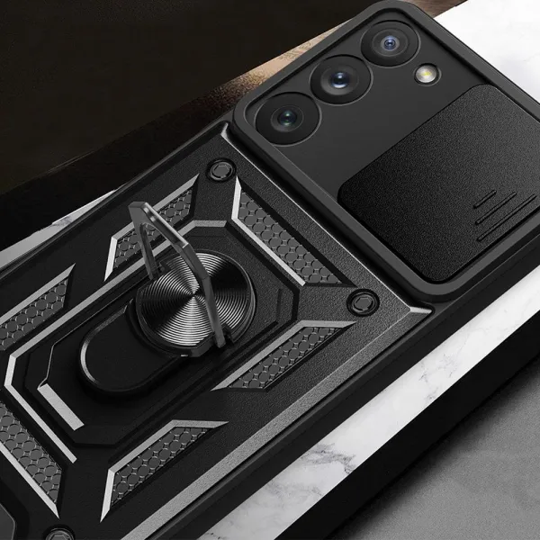 Hybrid Armor Camshield pre Samsung Galaxy A14 5G - Čierna H24900