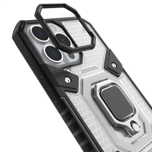 MG Capsule Ring plastový kryt na iPhone 13 Pro, čierny
