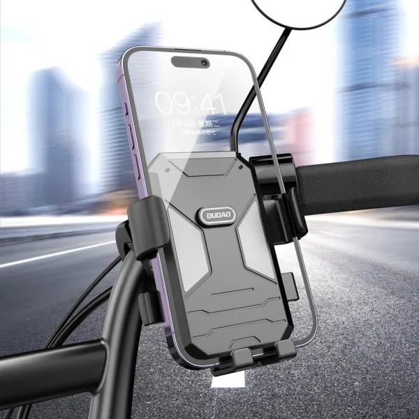 Dudao F7C držiak na mobil na bicykel / motocykel, čierny
