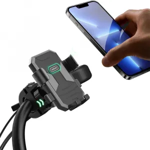 Dudao F7C držiak na mobil na bicykel / motocykel, čierny