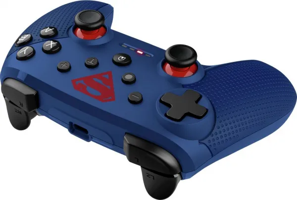 TRUST Gamepad GXT 542SM Muta Superman, pro Nintendo Switch, Bluetooth, modrá