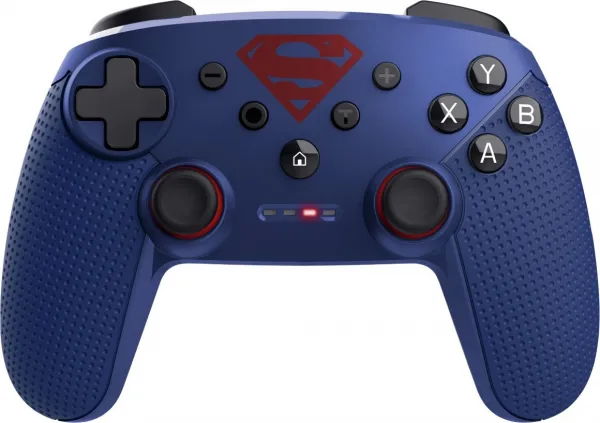 TRUST Gamepad GXT 542SM Muta Superman, pro Nintendo Switch, Bluetooth, modrá