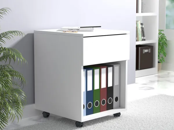 VCM Mobilní zásuvkový kontejner Dalosa 45 1-SB, bílý
