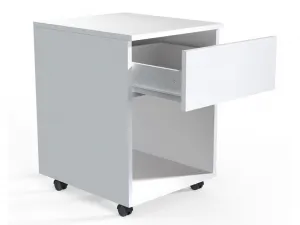 VCM Mobilní zásuvkový kontejner Dalosa 45 1-SB, bílý