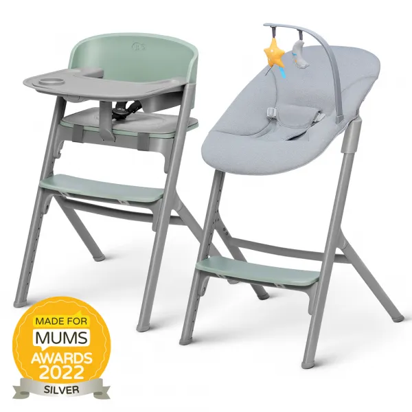Set jedálenská stolička Kinderkraft Livy + lehátko Calmee Farba: Aster Pink