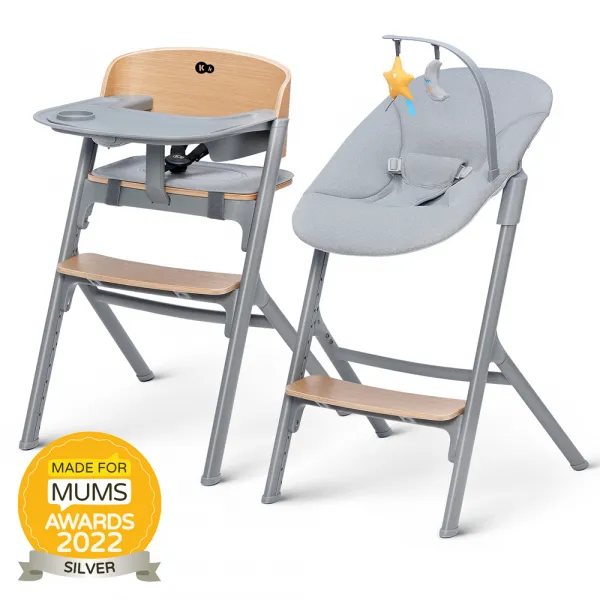 Set jedálenská stolička Kinderkraft Livy + lehátko Calmee Farba: Aster Pink