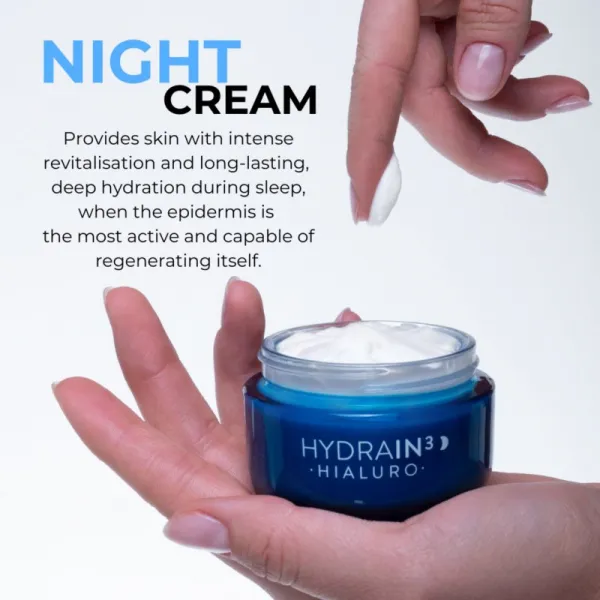Dermedic Hydrain3 Hialuro omladzujúci nočný krém proti vráskam 50 ml