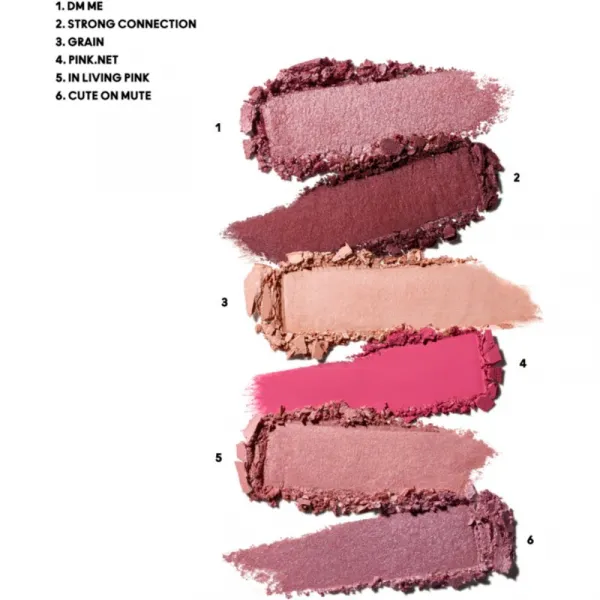 MAC Cosmetics Connect In Colour Eye Shadow Palette 6 shades paletka očných tieňov odtieň Rose Lens 6.25 g