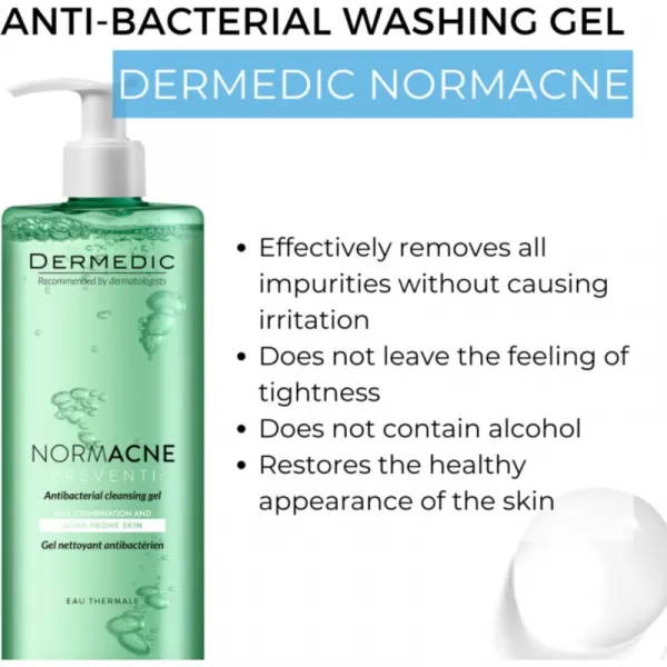Dermedic Normacne čistiaci gél pre zmiešanú až mastnú pokožku 500 ml