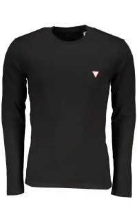 Čierne tričko GUESS JEANS s krátkym rukávom