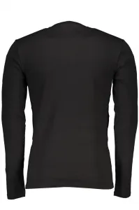 Čierne tričko GUESS JEANS s krátkym rukávom