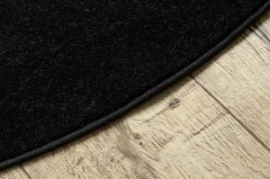 Koberec ETON PLUS čierny kruh