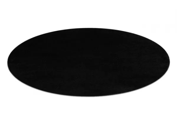 Koberec ETON PLUS čierny kruh