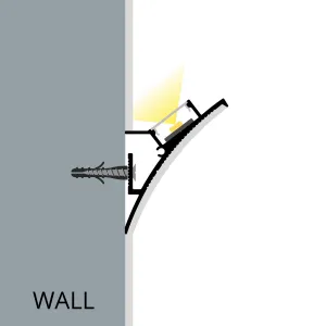 LED lišta WALL-ELEGANT Dĺžka: 2m, Typ krytky: Bez krytky