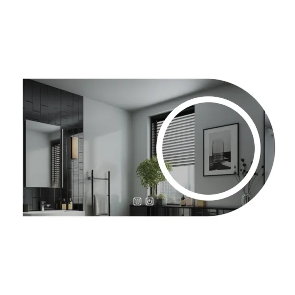 LED kúpeľňové zrkadlo 80×60 s odmlžovaním