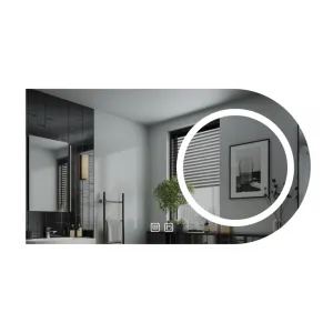 LED kúpeľňové zrkadlo 80×60 s odmlžovaním