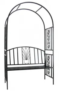 JAKS Záhradná pergola s lavicou 122 x 58 x 203 cm