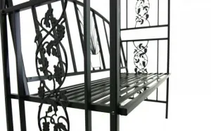 JAKS Záhradná pergola s lavicou 122 x 58 x 203 cm