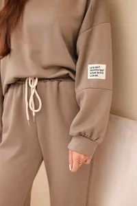 Legínovo Súprava mikina + nohavice maslová biela Farba: Modrá, Veľkosť: UNI